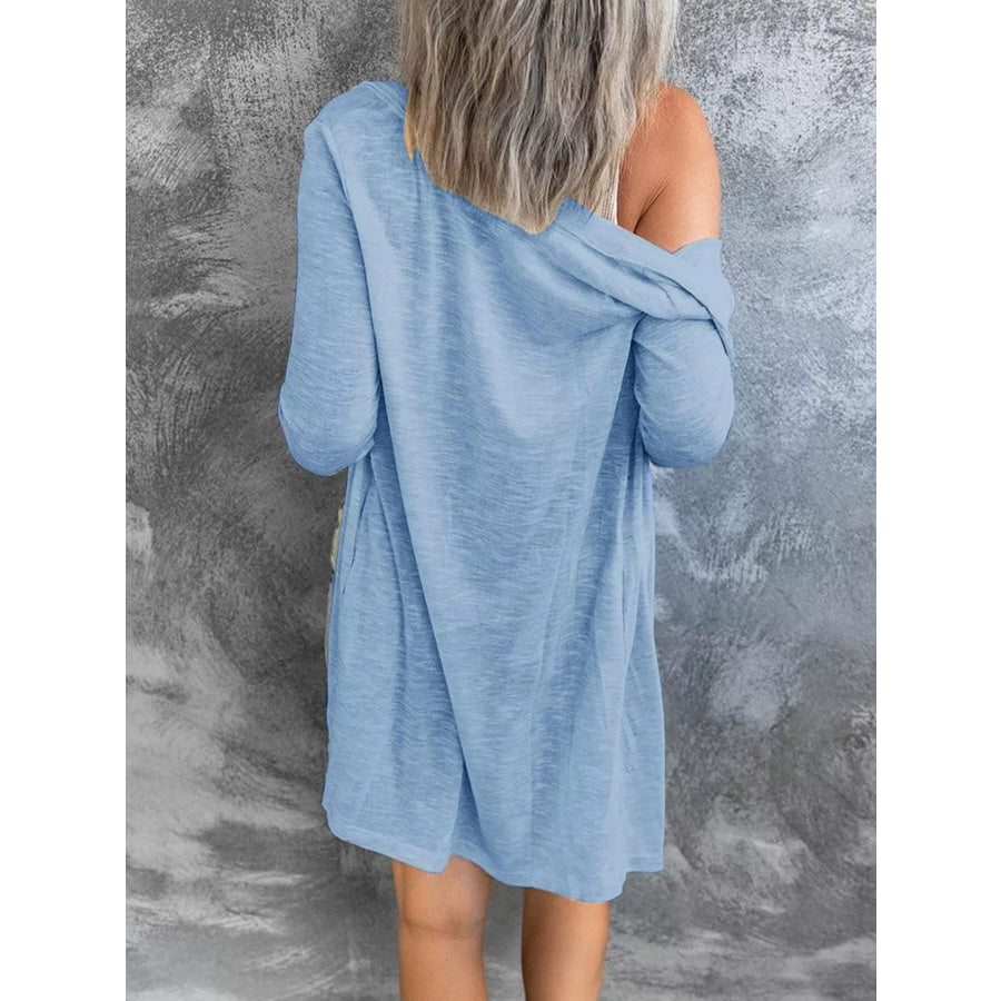 Full Size Lightweight Button-Up Cardigan Plus Size Apparel and Accessories