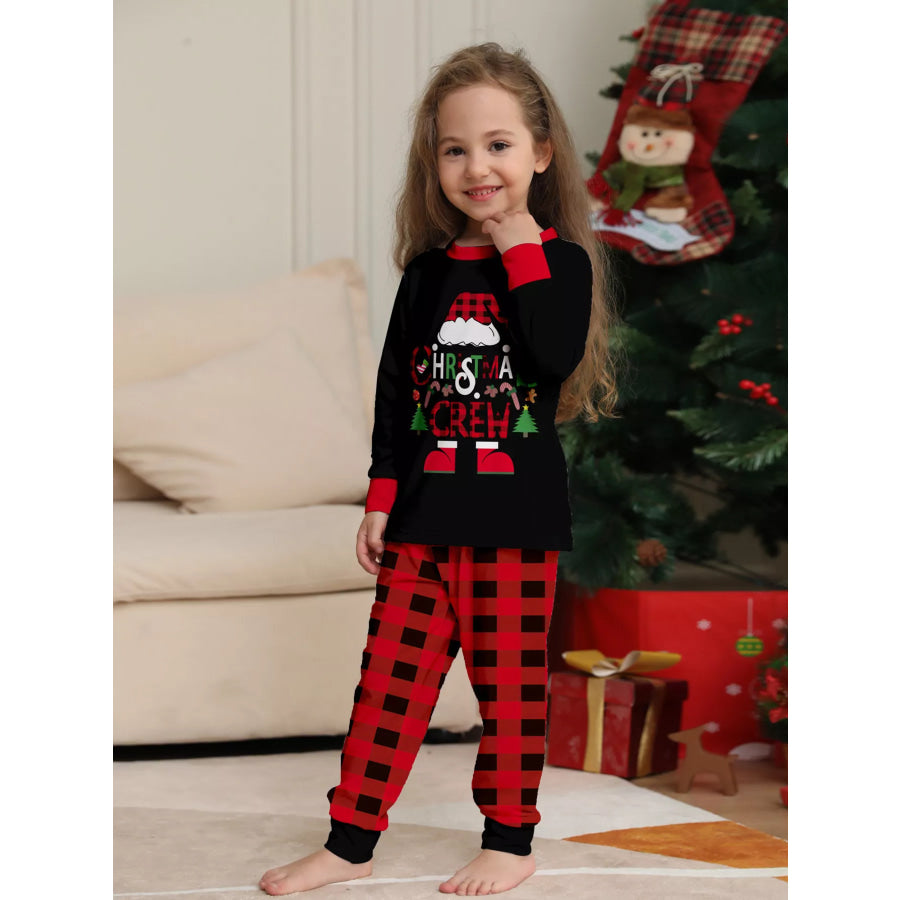 Full Size Matching Family Christmas Pajamas Set with Festive Graphic Plus Apparel and Accessories