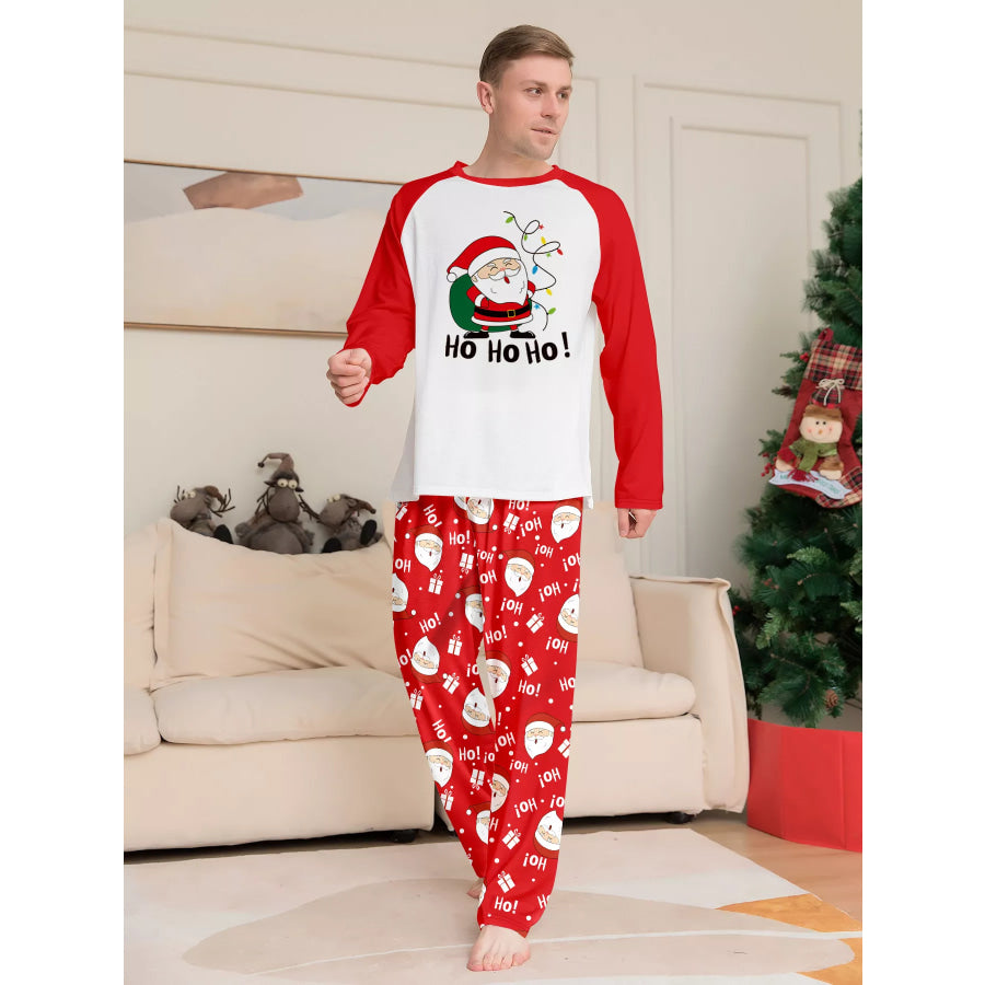 Full Size Matching Family Christmas Santa Claus Pajamas Set Plus Apparel and Accessories