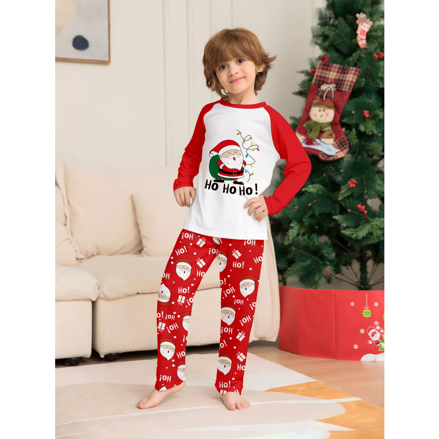 Full Size Matching Family Christmas Santa Claus Pajamas Set Plus Apparel and Accessories