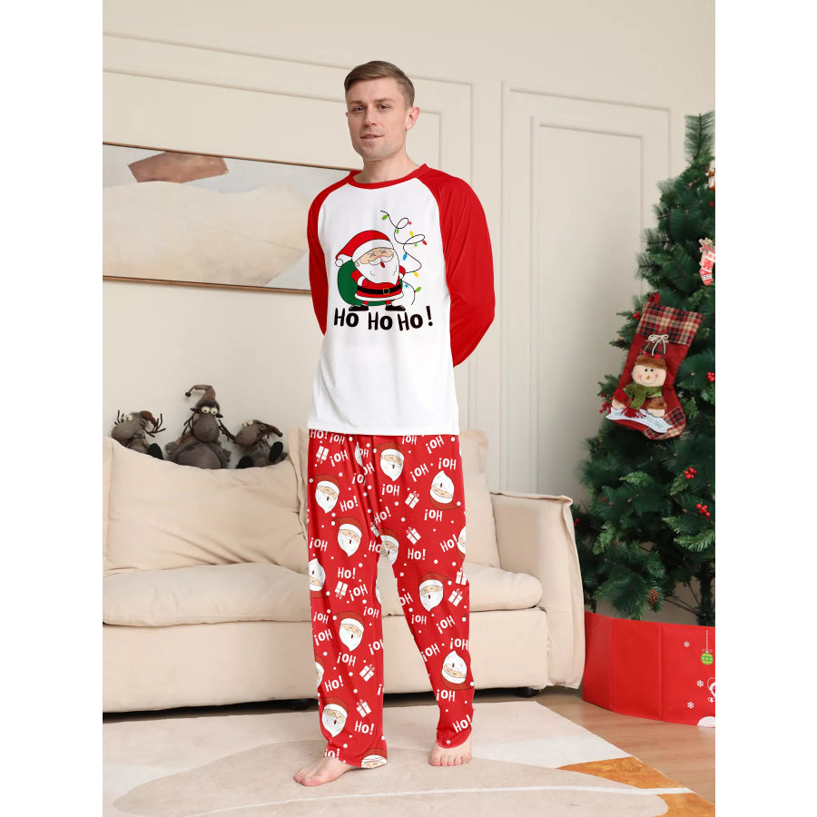 Full Size Matching Family Christmas Santa Claus Pajamas Set Plus Apparel and Accessories