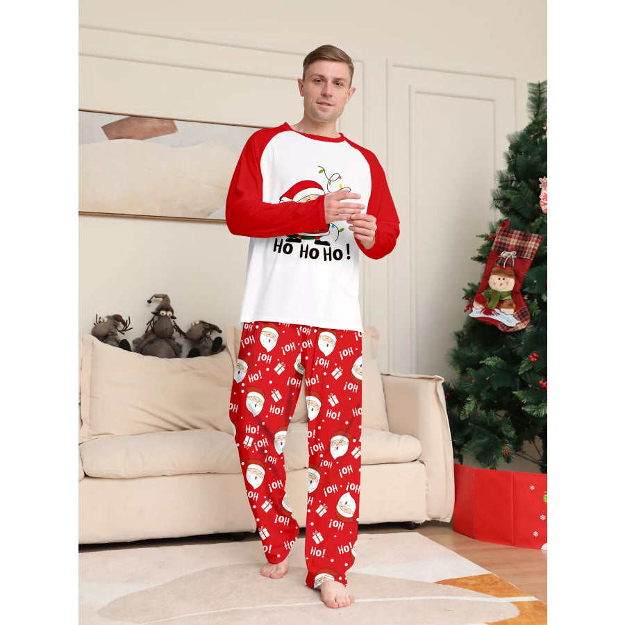 Full Size Matching Family Christmas Santa Claus Pajamas Set Plus Apparel and Accessories