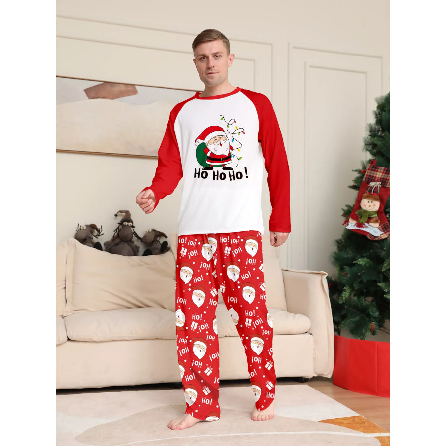 Full Size Matching Family Christmas Santa Claus Pajamas Set Plus Dad / S Apparel and Accessories