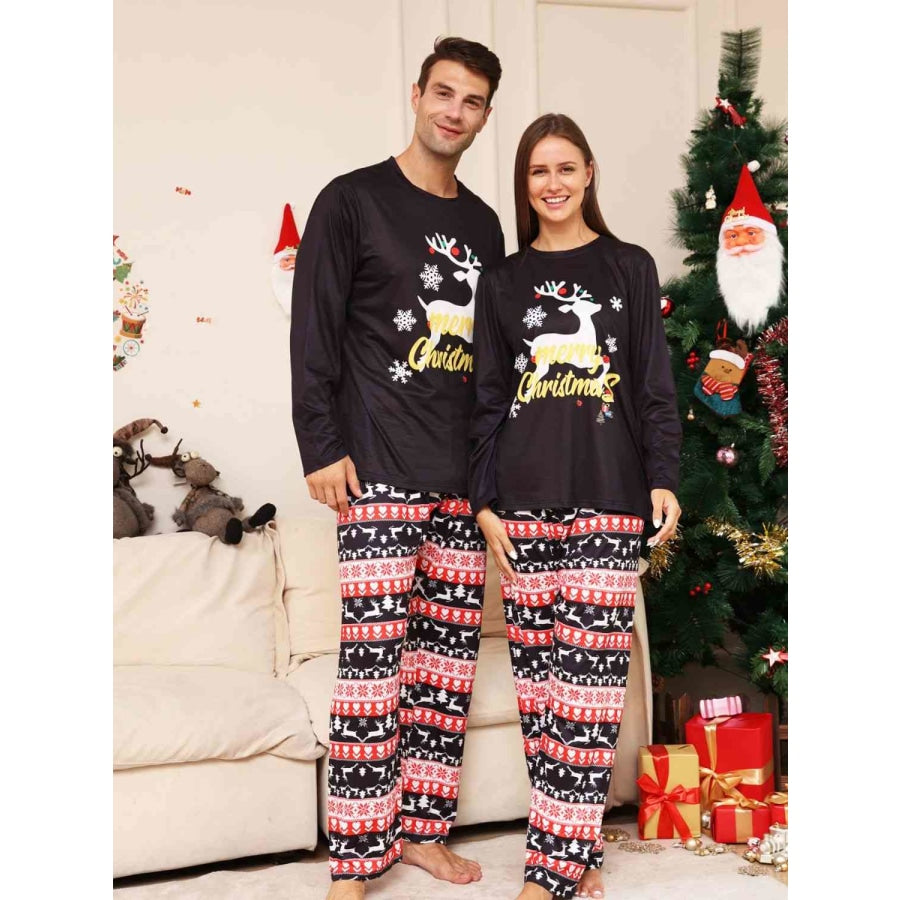 Full Size MERRY CHRISTMAS Graphic Top and Pants Set