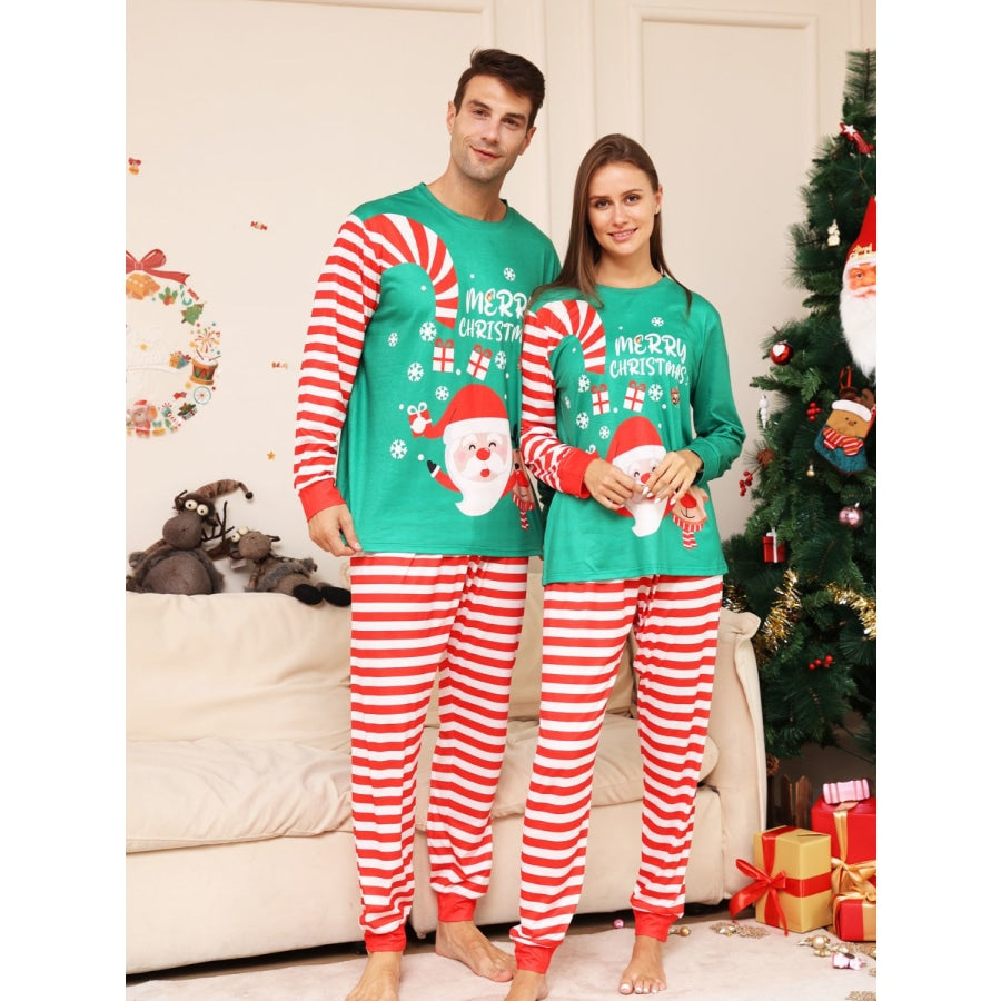 Full Size MERRY CHRISTMAS Top and Pants Set