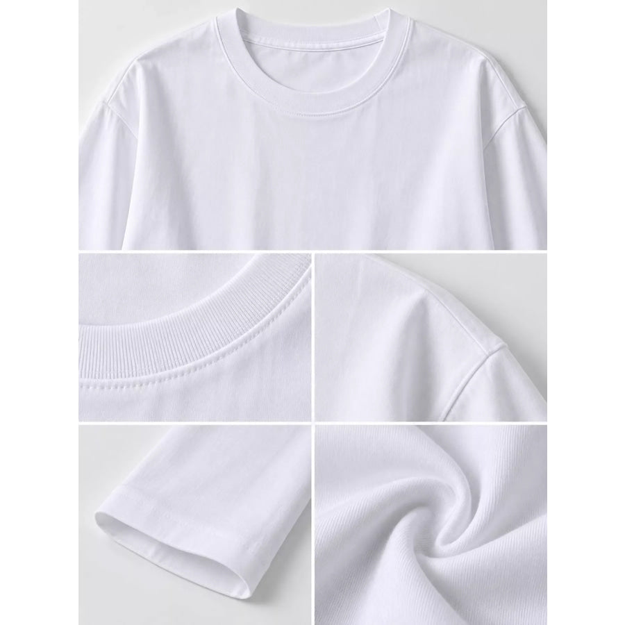 Full Size Minimalist Solid Long-Sleeve Crew Neck T-Shirt Plus Apparel and Accessories