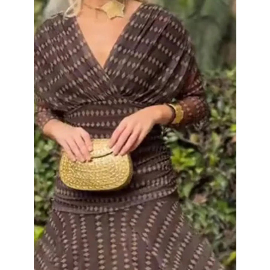 Full Size Off-Shoulder Ruched Maxi Dress Plus Apparel and Accessories