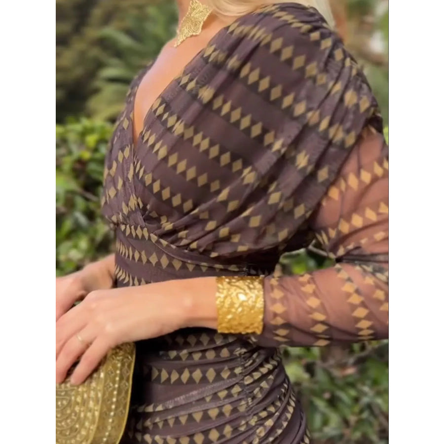 Full Size Off-Shoulder Ruched Maxi Dress Plus Apparel and Accessories