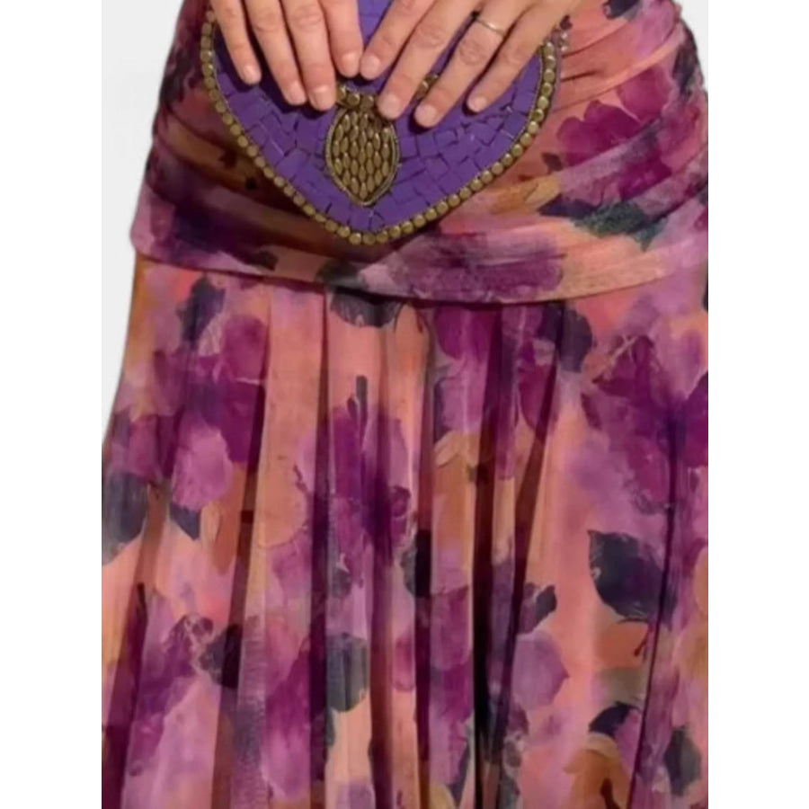 Full Size Off-Shoulder Ruched Maxi Dress Plus Apparel and Accessories