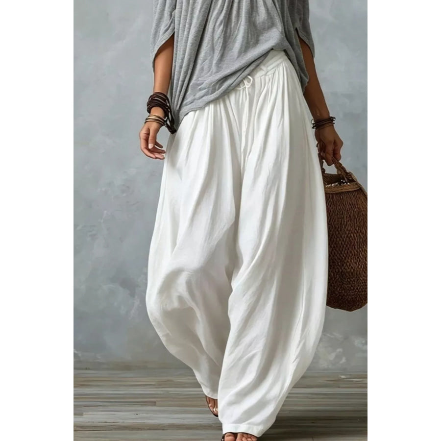 Full Size Off-Shoulder Top and Wide-Leg Pants Set Plus Size Apparel and Accessories