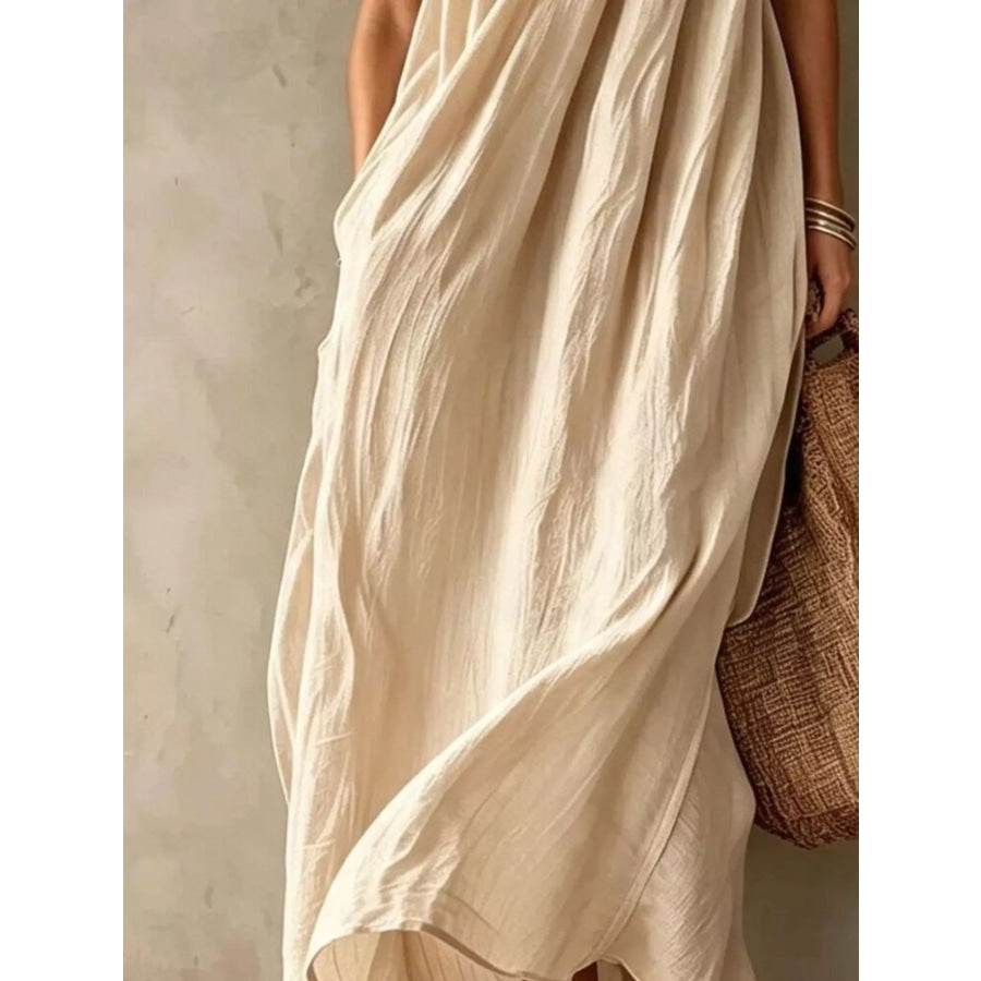 Full Size One-Shoulder Maxi Dress Plus Size Apparel and Accessories
