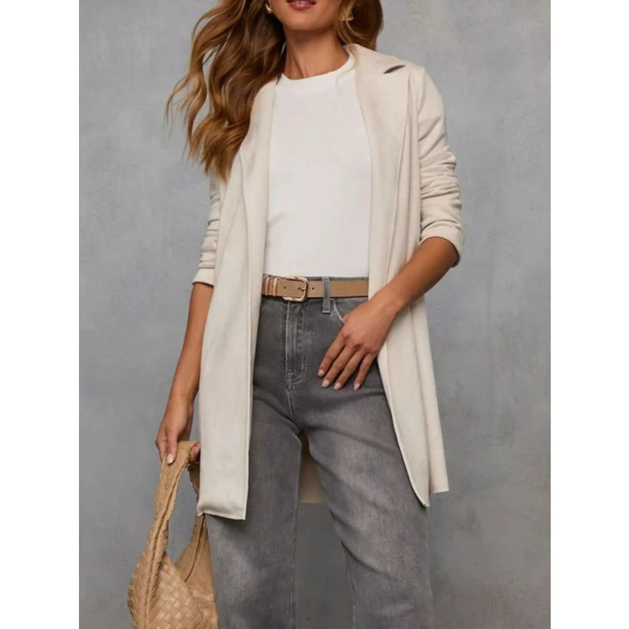 Full Size Open Front Longline Outerwear Plus Size Apparel and Accessories