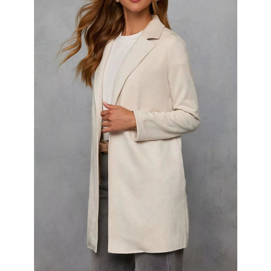 Full Size Open Front Longline Outerwear Plus Size Apparel and Accessories