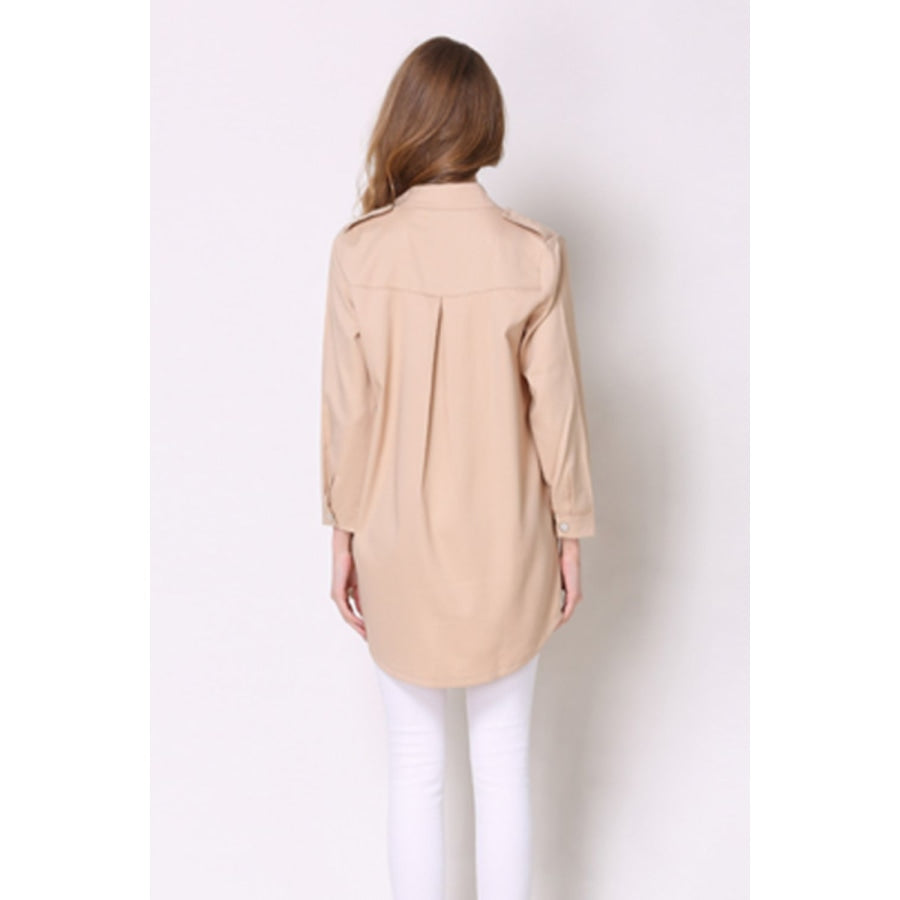 Full Size Open Front Longline Trench Coat