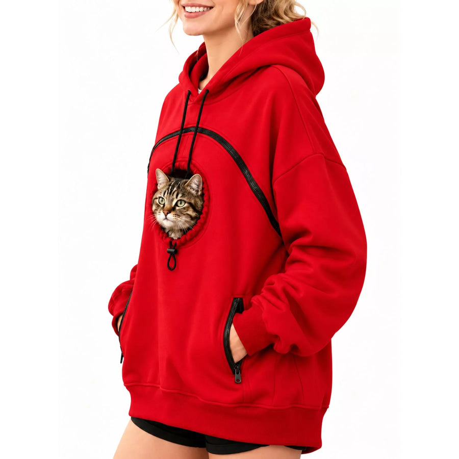 Full Size Pet Carrier Kangaroo Pouch Hoodie Plus Apparel and Accessories
