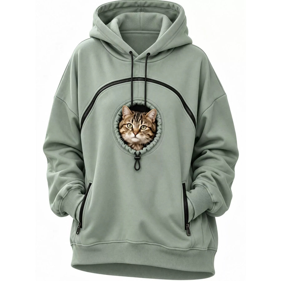Full Size Pet Carrier Kangaroo Pouch Hoodie Plus Apparel and Accessories