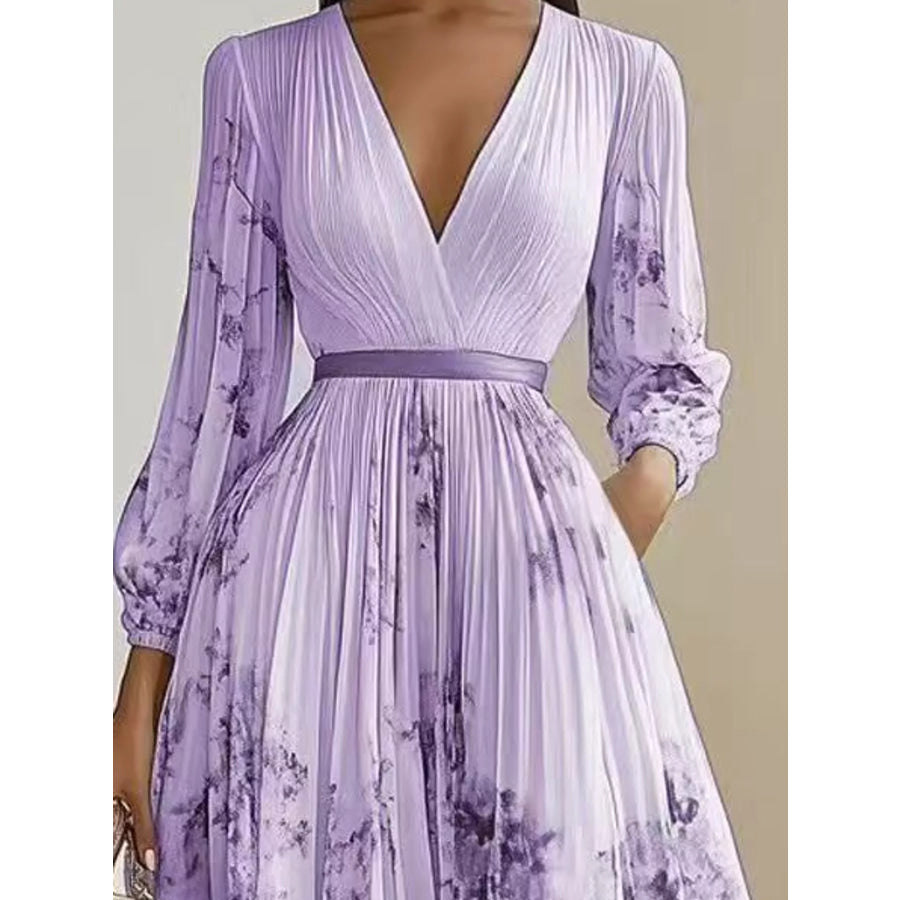 Full Size Pleated Floral Maxi Dress Plus Apparel and Accessories
