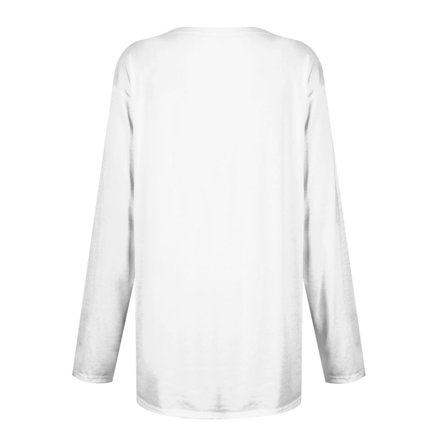 Full Size Pocketed Round Neck Long Sleeve T-Shirt Apparel and Accessories