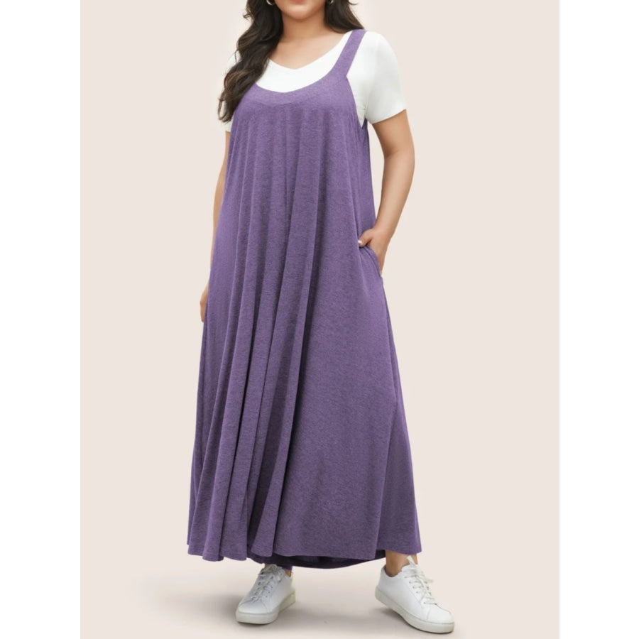 Full Size Pocketed Wide Leg Overalls Lavender / S Apparel and Accessories