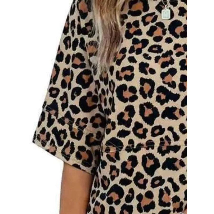 Full Size Printed Loose Fit T-Shirt Plus Apparel and Accessories
