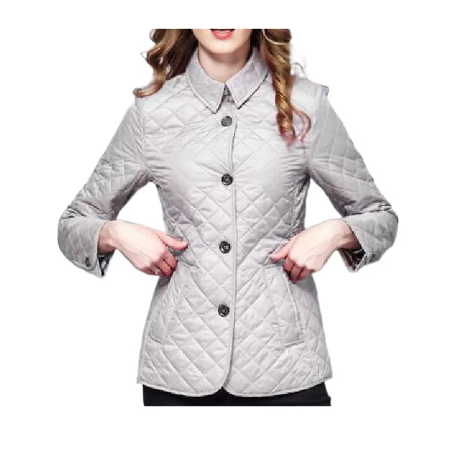 Full Size Quilted Lightweight Button-Down Jacket Plus Apparel and Accessories