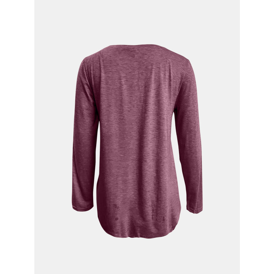 Full Size Reindeer Round Neck Long Sleeve T-Shirt Apparel and Accessories