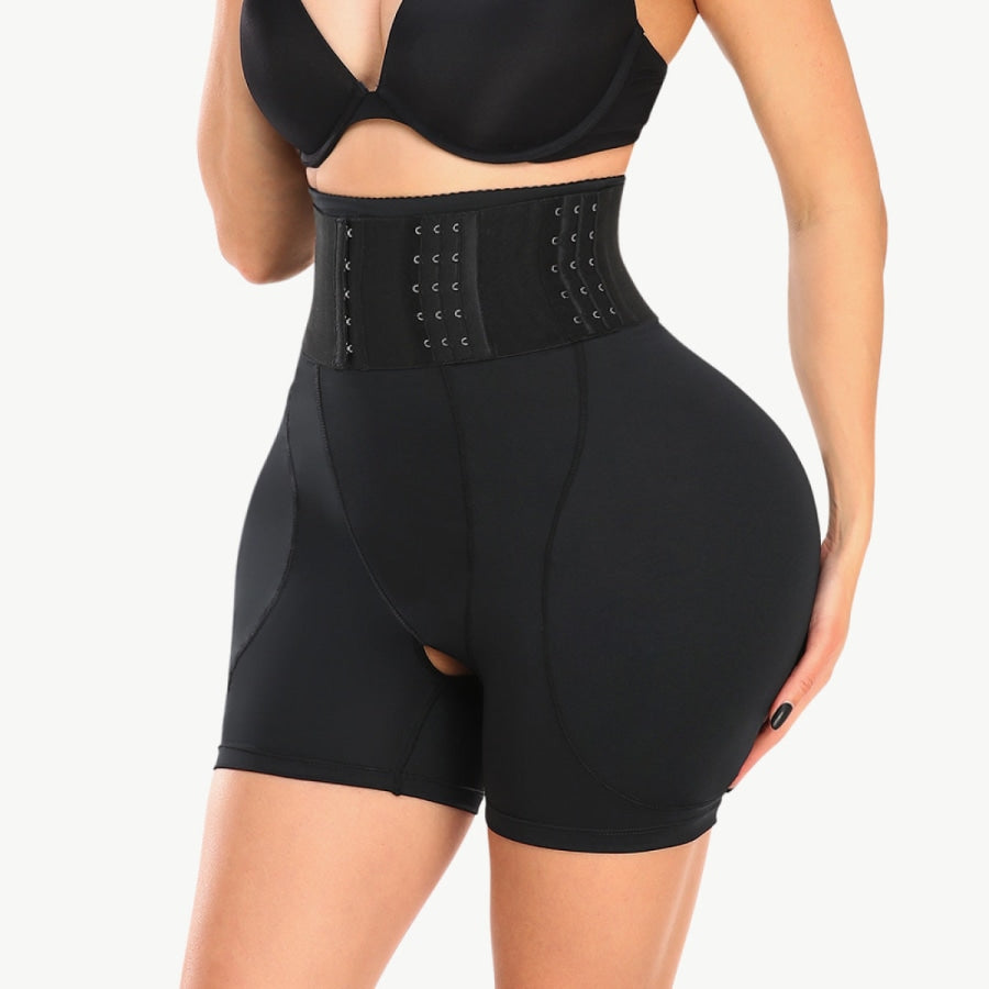 Full Size Removable Pad Shaping Shorts Black / S