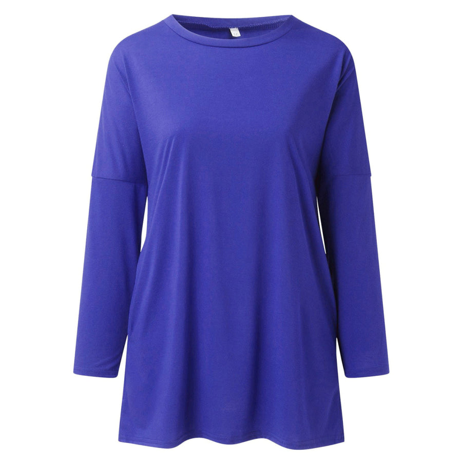Full Size Round Neck Long Sleeve T-Shirt Apparel and Accessories