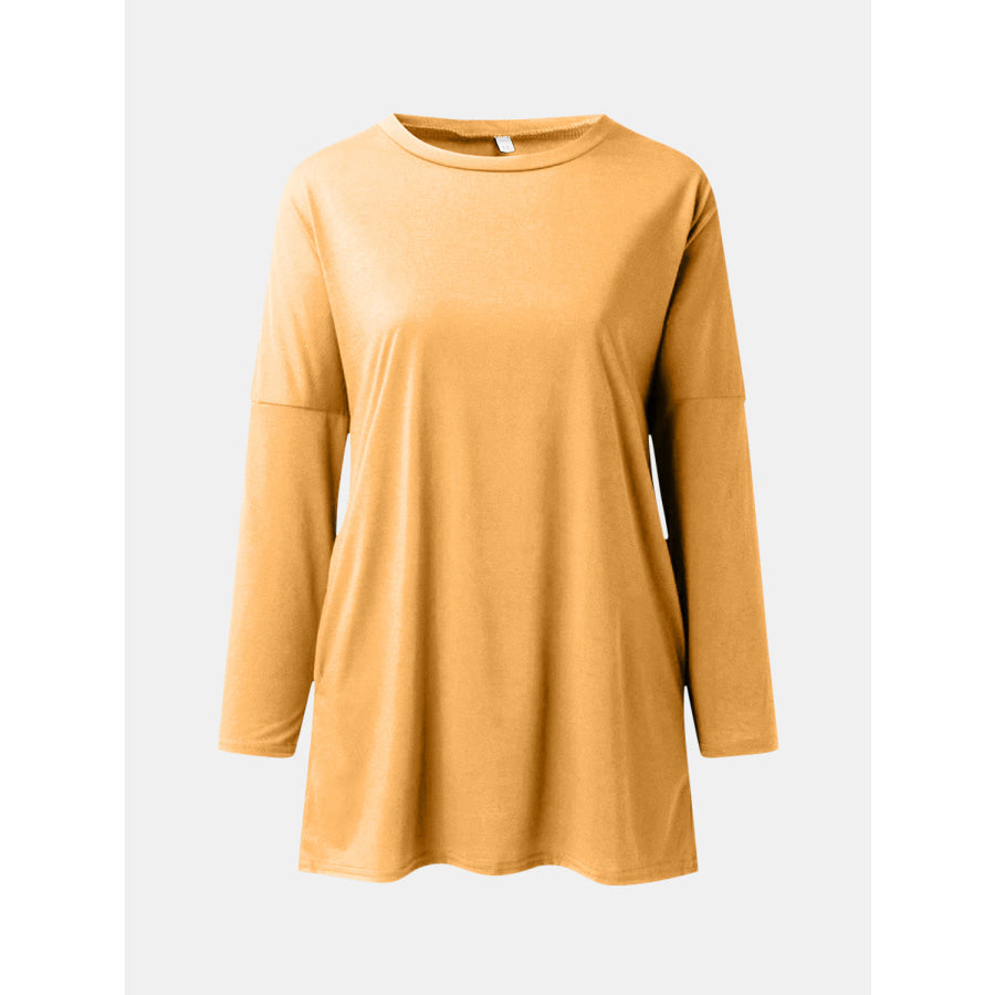 Full Size Round Neck Long Sleeve T-Shirt Apparel and Accessories