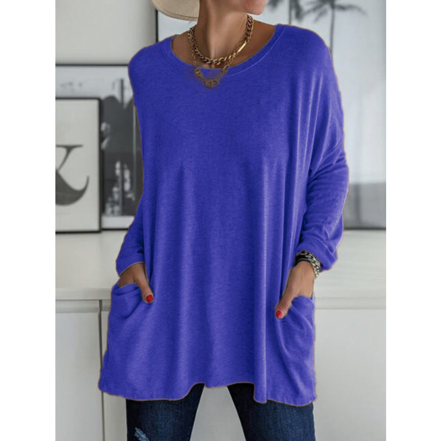 Full Size Round Neck Long Sleeve T-Shirt Apparel and Accessories