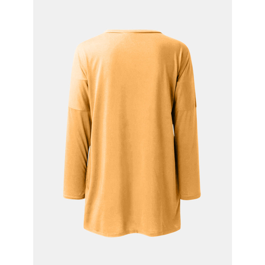 Full Size Round Neck Long Sleeve T-Shirt Apparel and Accessories