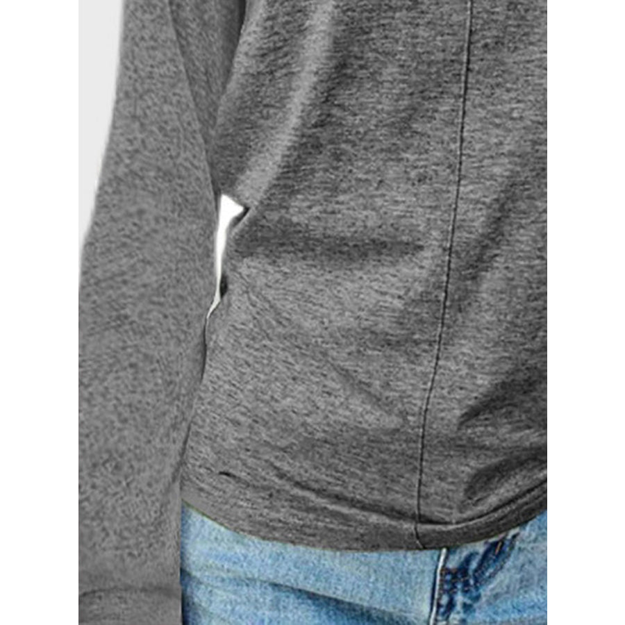 Full Size Round Neck Long Sleeve T-Shirt Apparel and Accessories