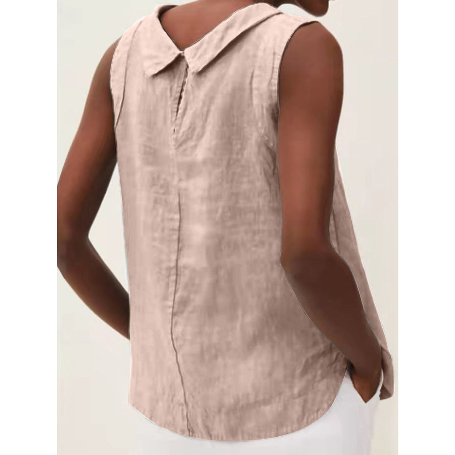 Full Size Round Neck Sleeveless Top Apparel and Accessories