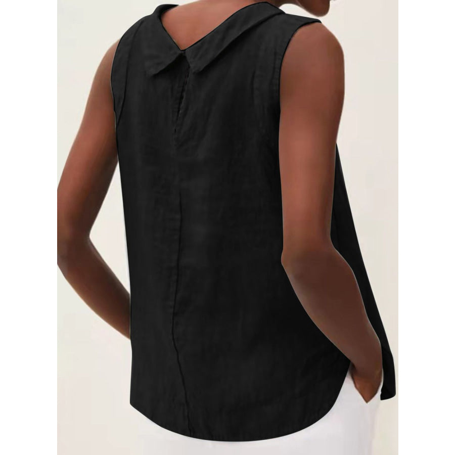 Full Size Round Neck Sleeveless Top Apparel and Accessories