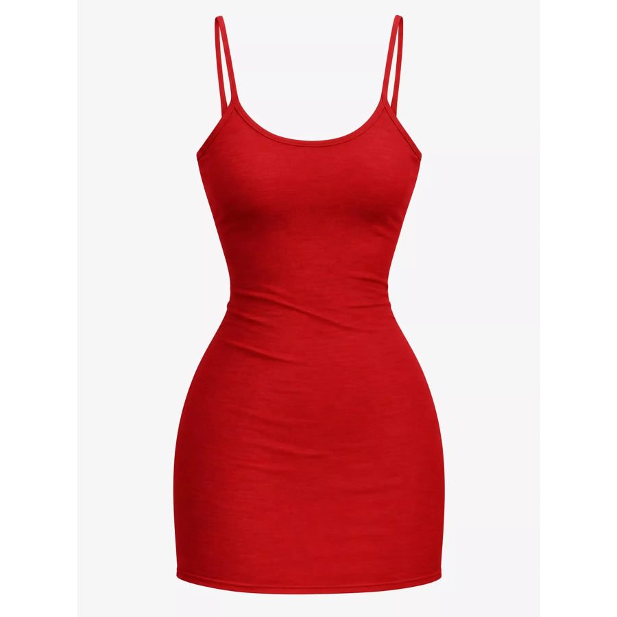 Full Size Scoop Neck Cami Dress Plus Apparel and Accessories