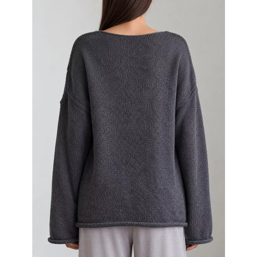 Full Size Sheer Lightweight Knit Top Plus Apparel and Accessories