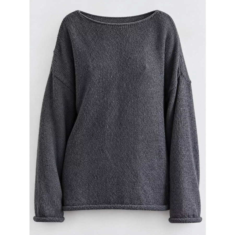 Full Size Sheer Lightweight Knit Top Plus Apparel and Accessories