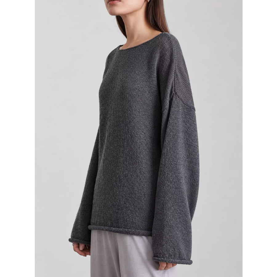 Full Size Sheer Lightweight Knit Top Plus Apparel and Accessories