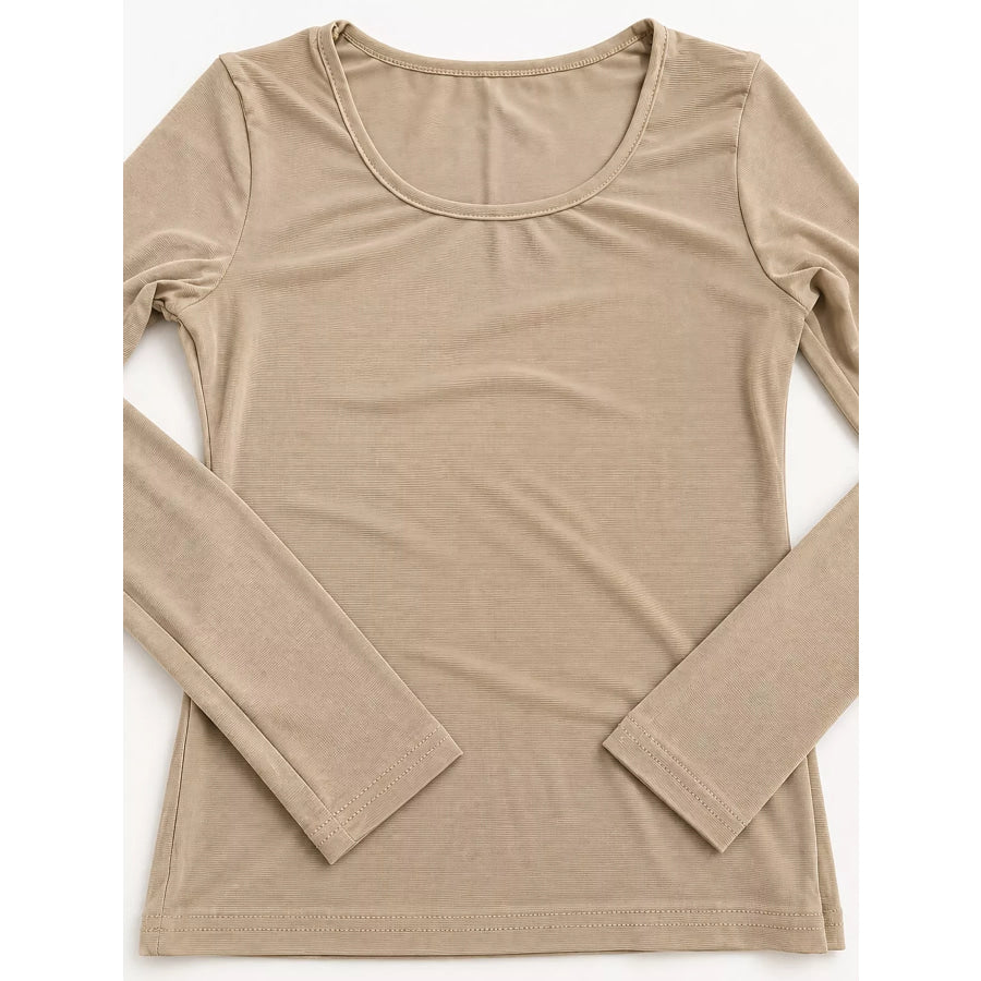 Full Size Sheer Mesh Long Sleeve Top Plus Apparel and Accessories