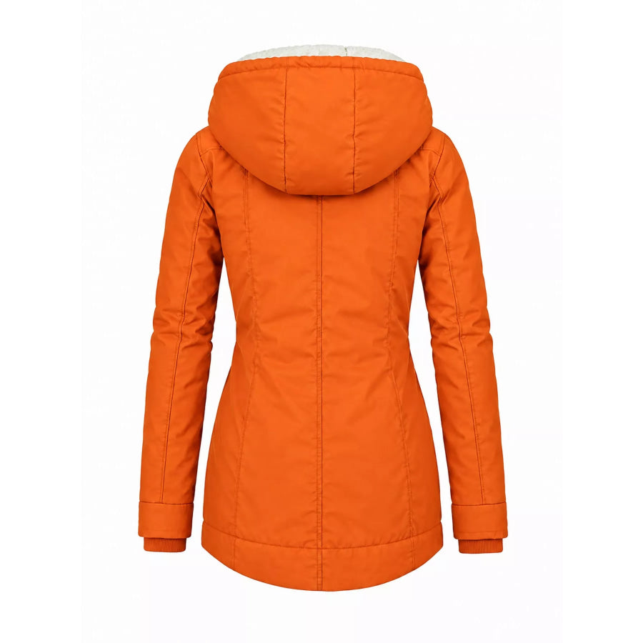 Full Size Sherpa-Lined Hooded Outerwear Plus Apparel and Accessories