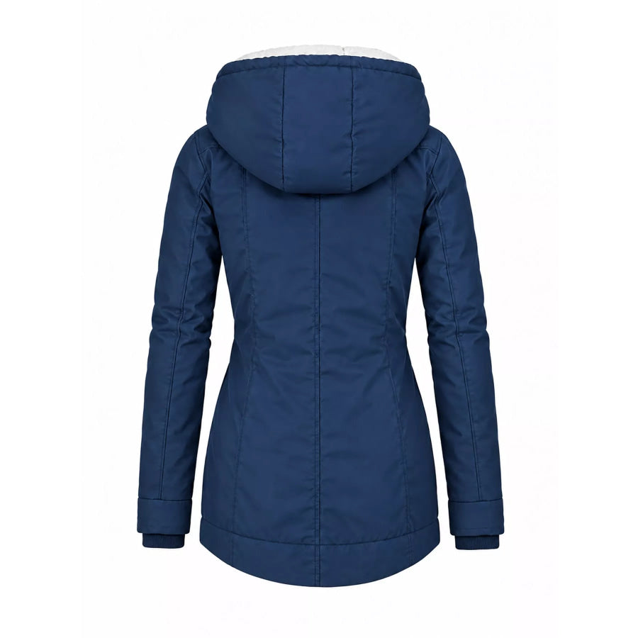 Full Size Sherpa-Lined Hooded Outerwear Plus Apparel and Accessories
