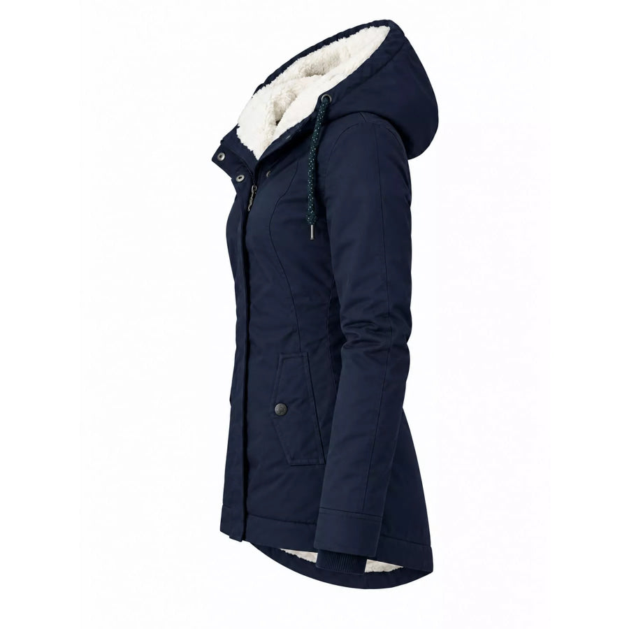 Full Size Sherpa-Lined Hooded Outerwear Plus Apparel and Accessories