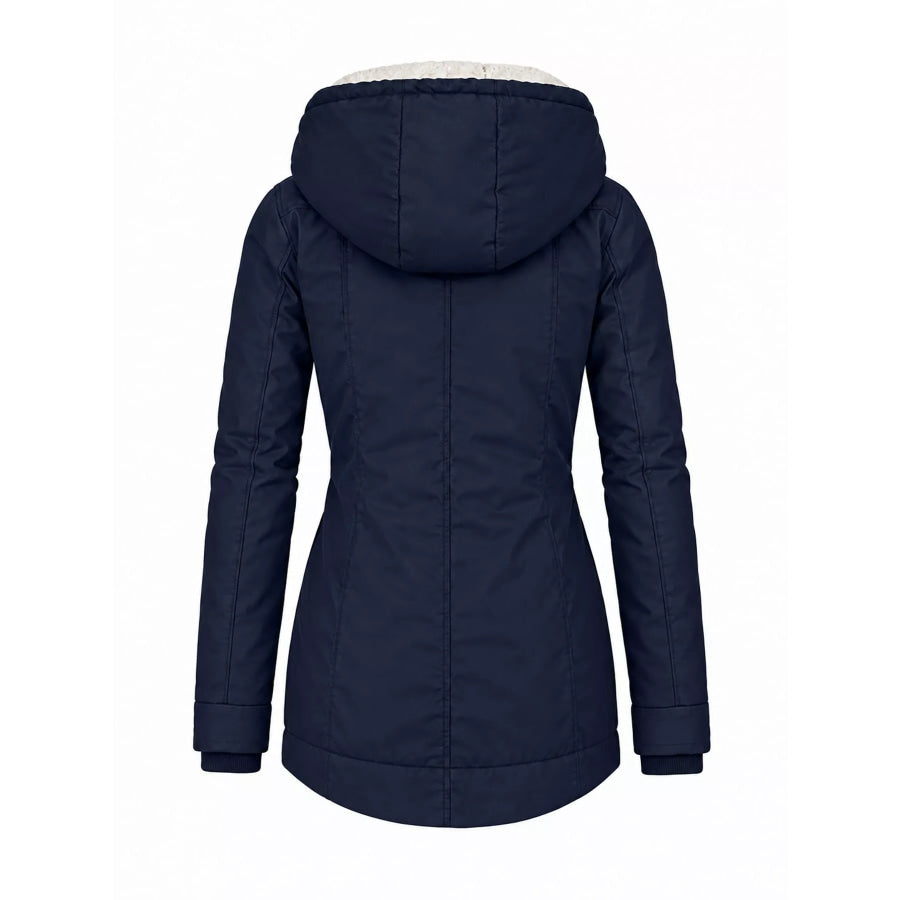 Full Size Sherpa-Lined Hooded Outerwear Plus Apparel and Accessories