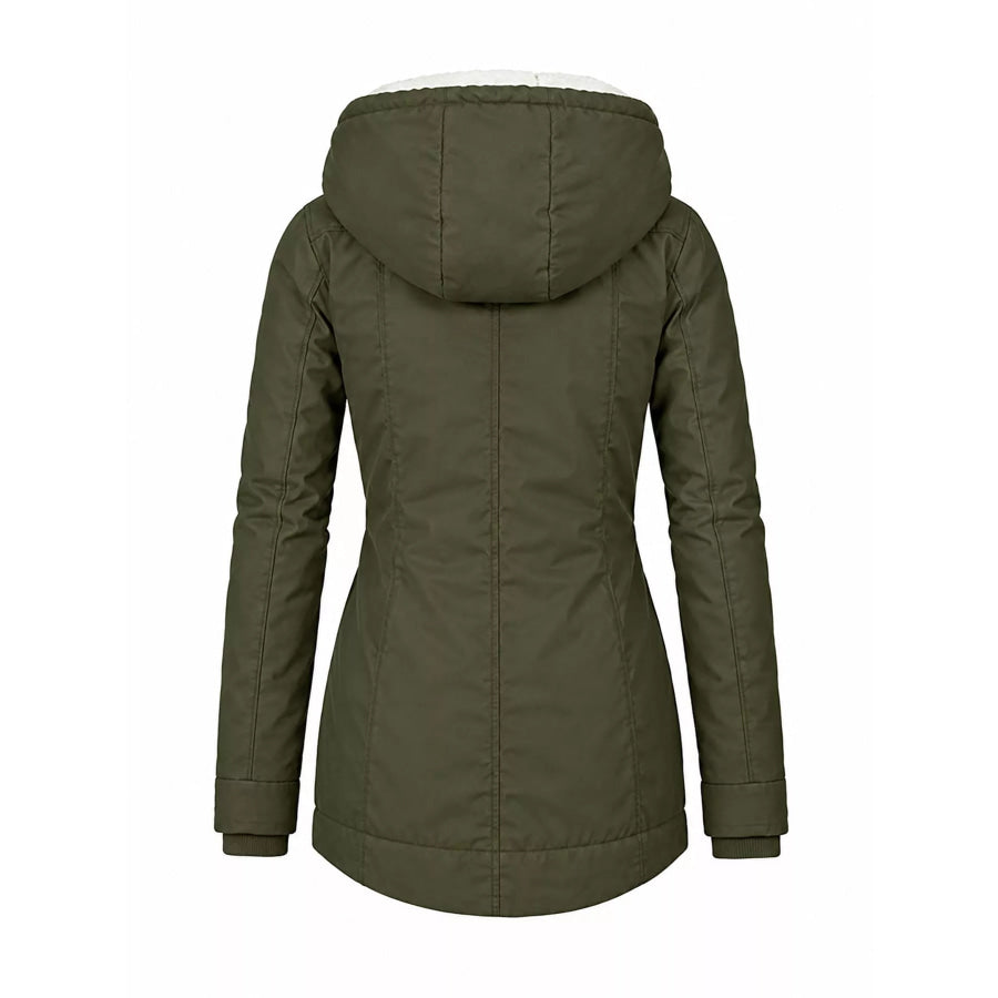 Full Size Sherpa-Lined Hooded Outerwear Plus Apparel and Accessories