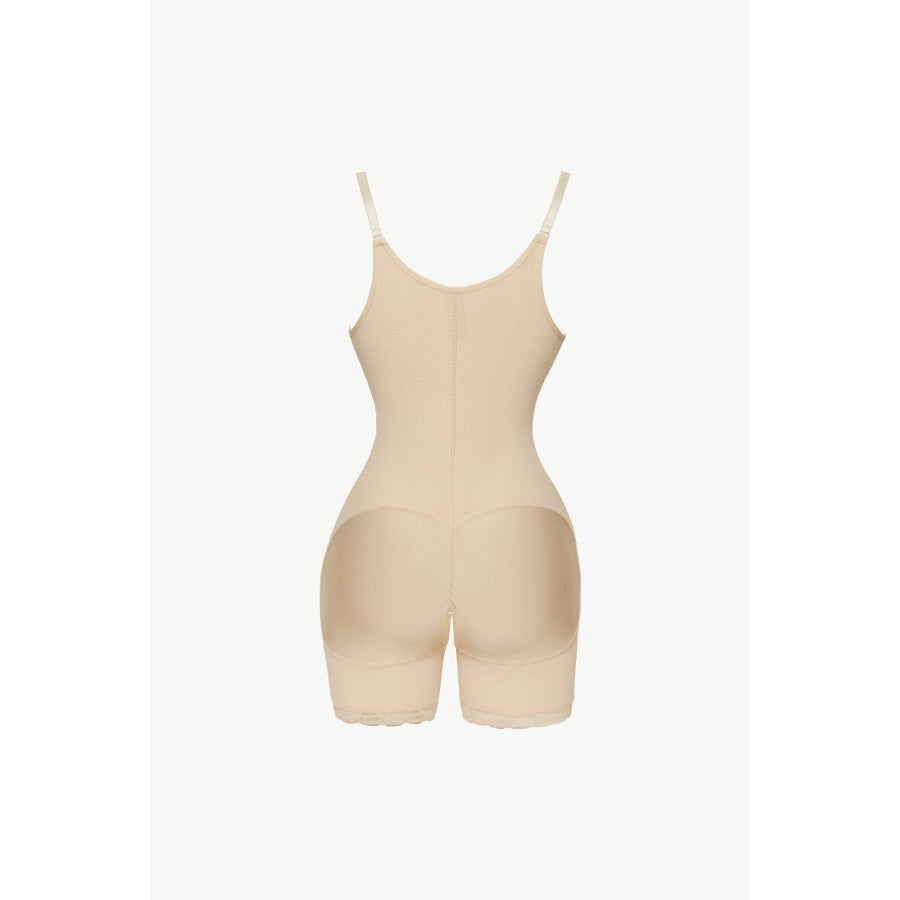 Full Size Side Zipper Under-Bust Shaping Bodysuit