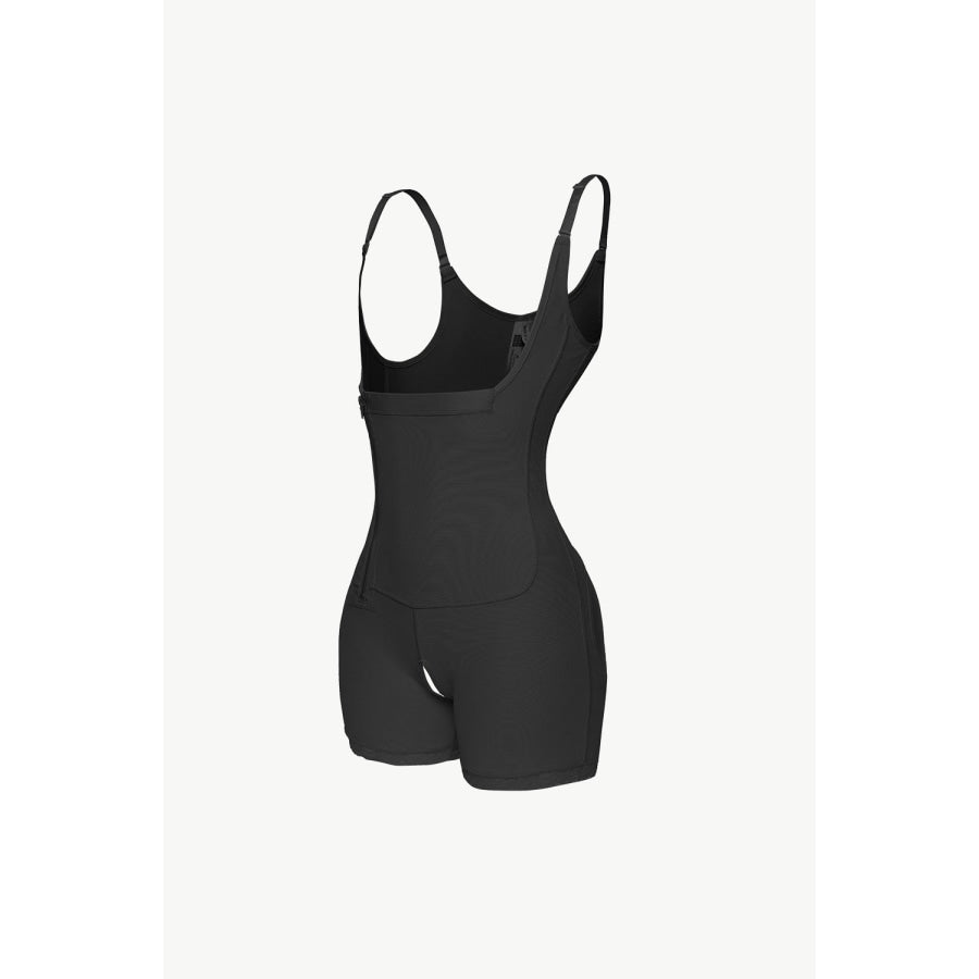 Full Size Side Zipper Under-Bust Shaping Bodysuit