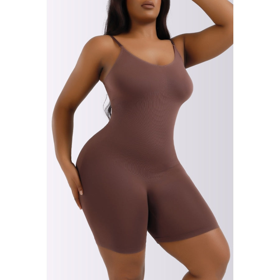 Full Size Spaghetti Strap Shaping Romper