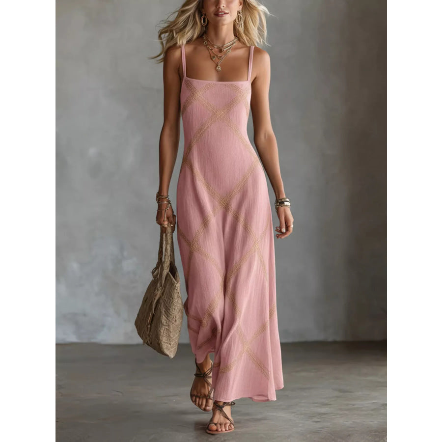 Full Size Square Neck Maxi Dress Plus Apparel and Accessories