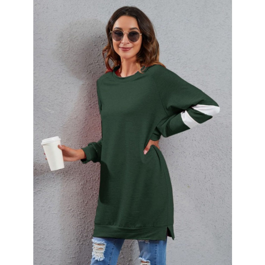 Full Size Striped Round Neck Long Sleeve T-Shirt Apparel and Accessories