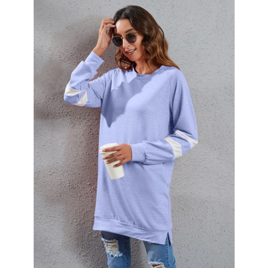 Full Size Striped Round Neck Long Sleeve T-Shirt Apparel and Accessories